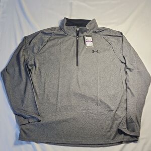 Under Armour UA Tech 2.0 ½ Zip Pullover | 2XL | Loose Fit | Heather Gray | NWT
